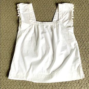 J. Crew factory Pom Pom top